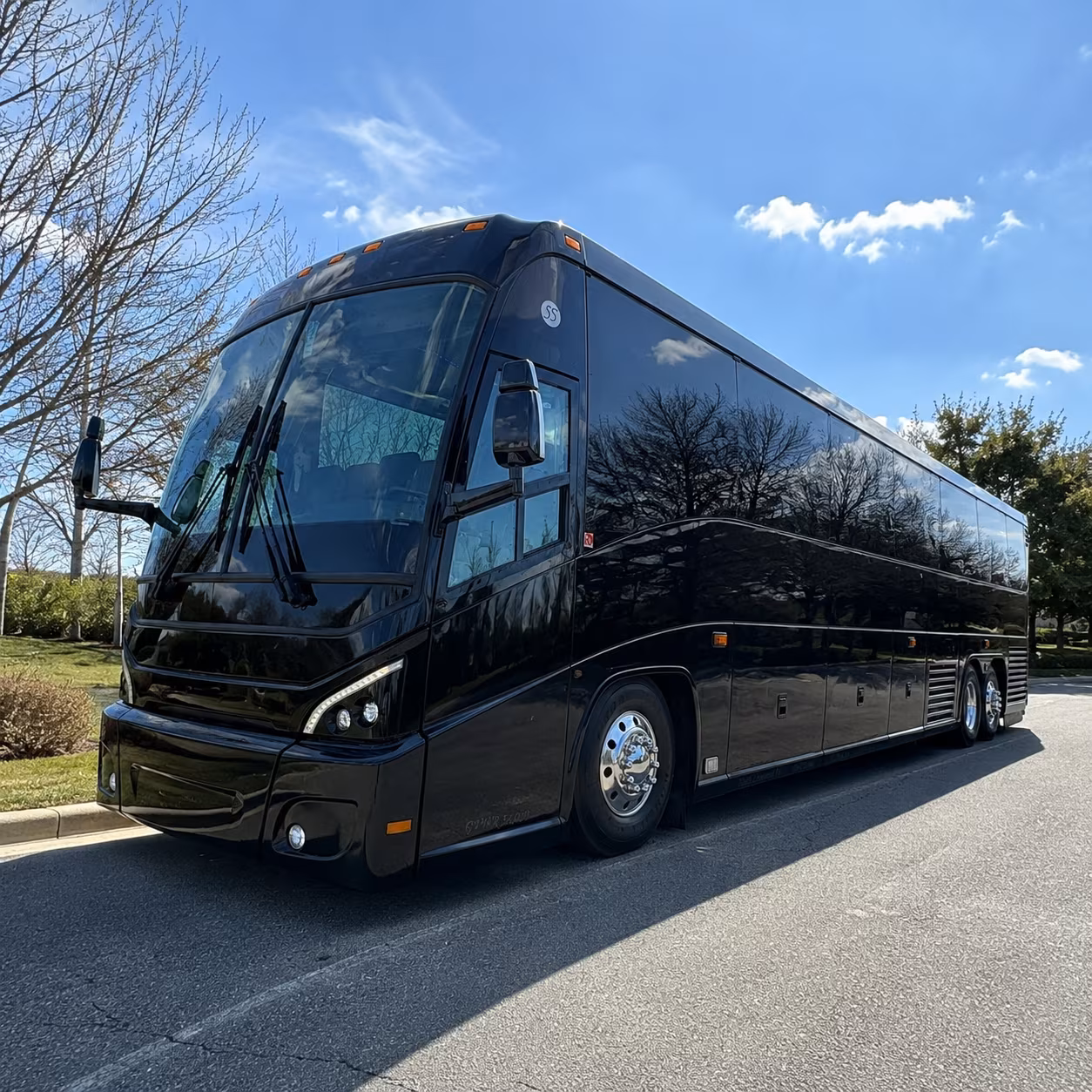 bringing a large grade level group a full size charter bus has everything you need