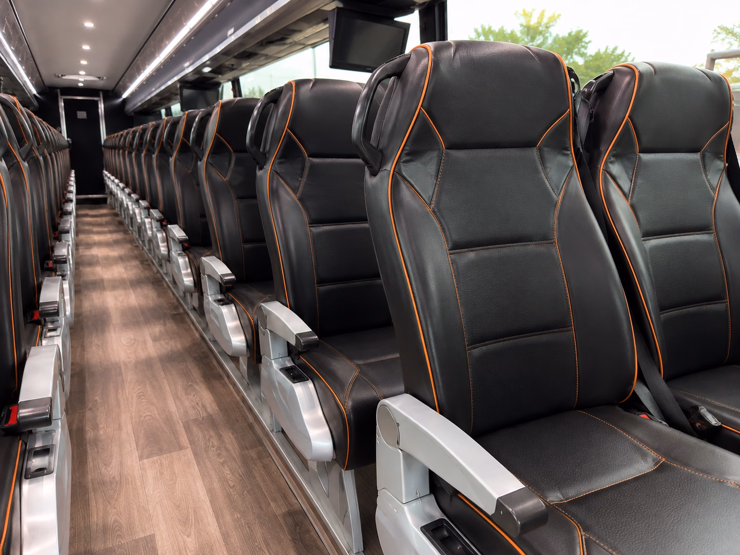cupertino charter bus interior