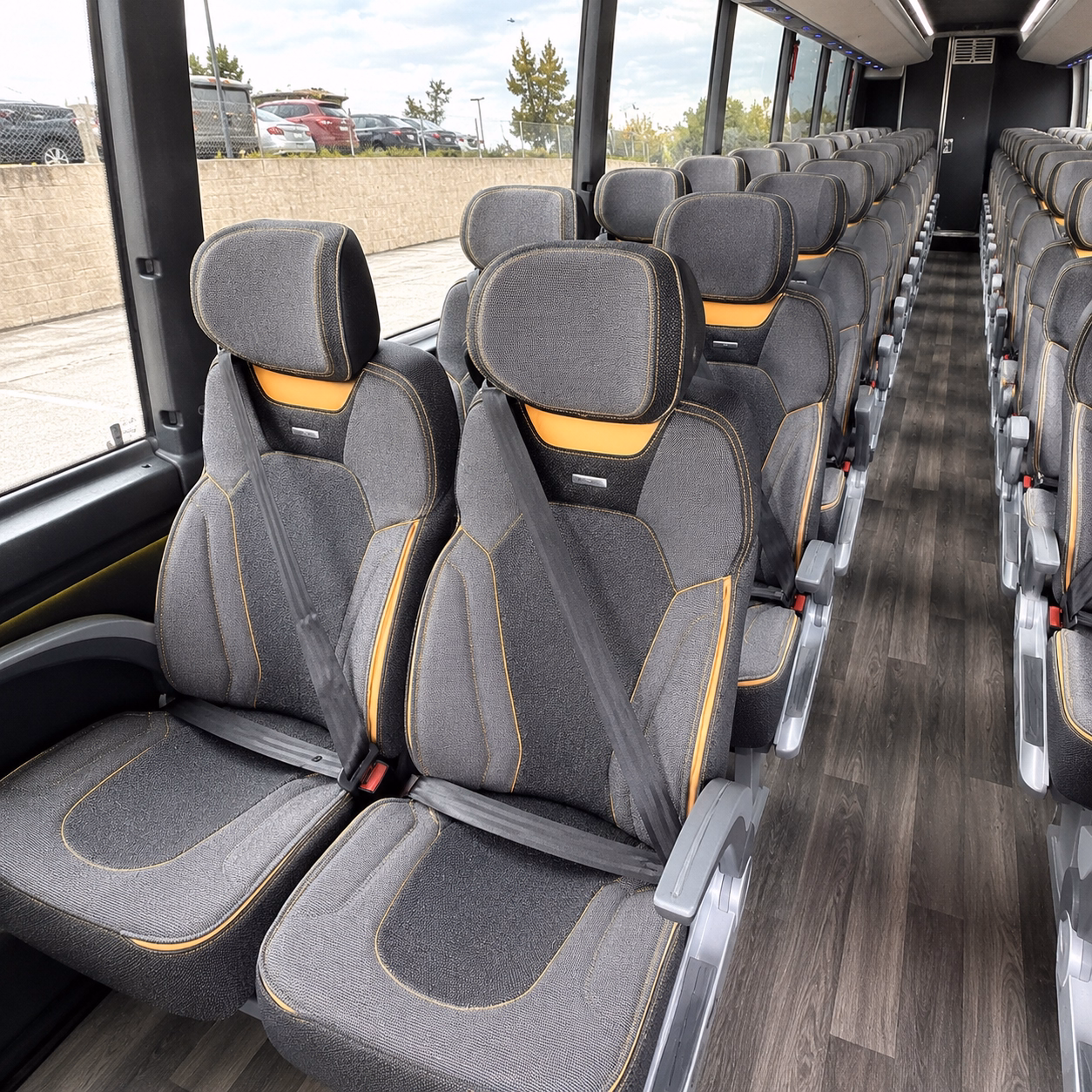 gilroy charter bus rental interior