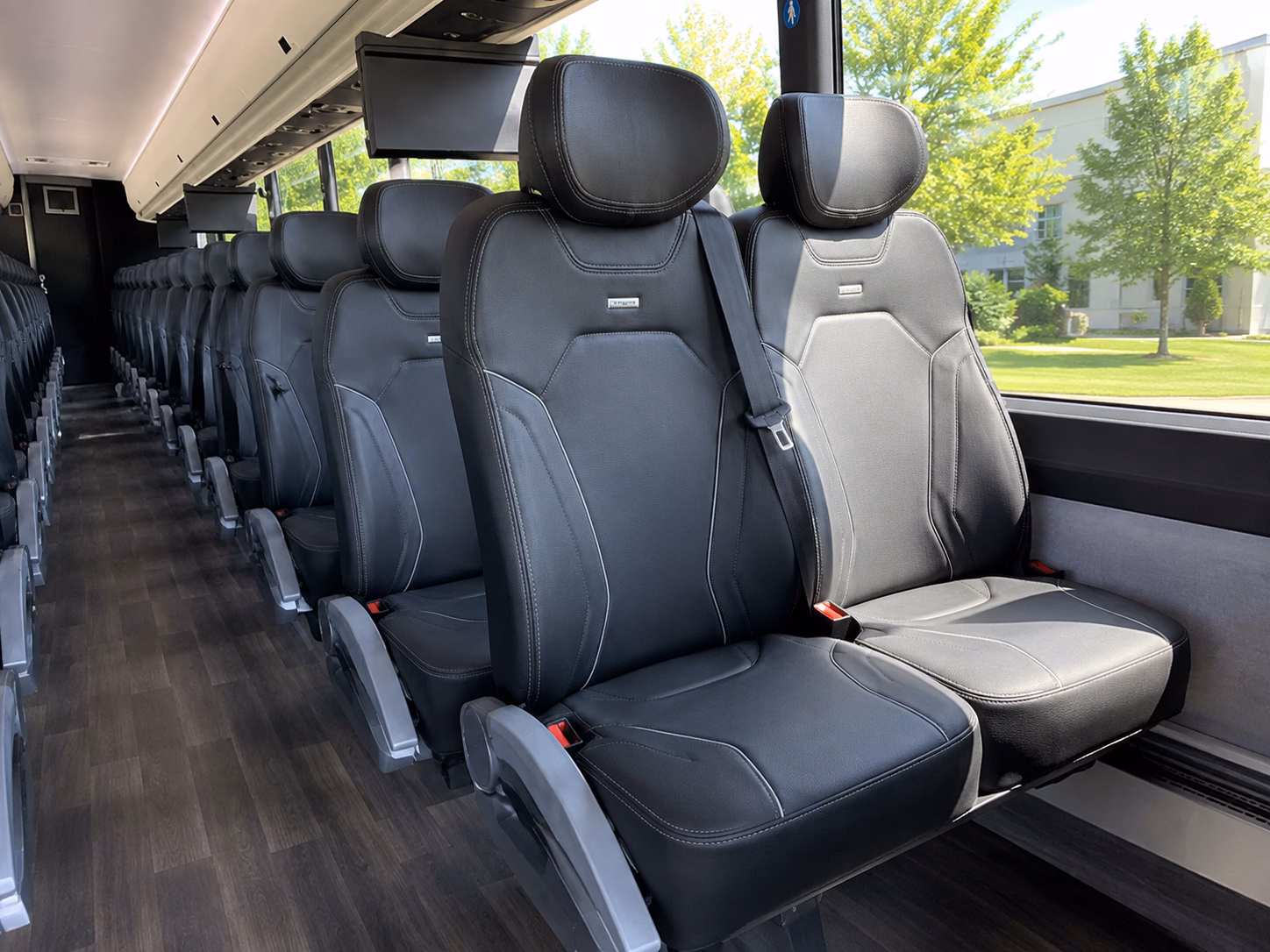 morgan hill event transportation on a private charter bus
