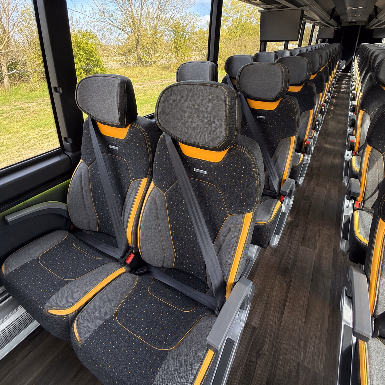 mountain view make your group trip comfortable with a mountain view long distance charter bus rental