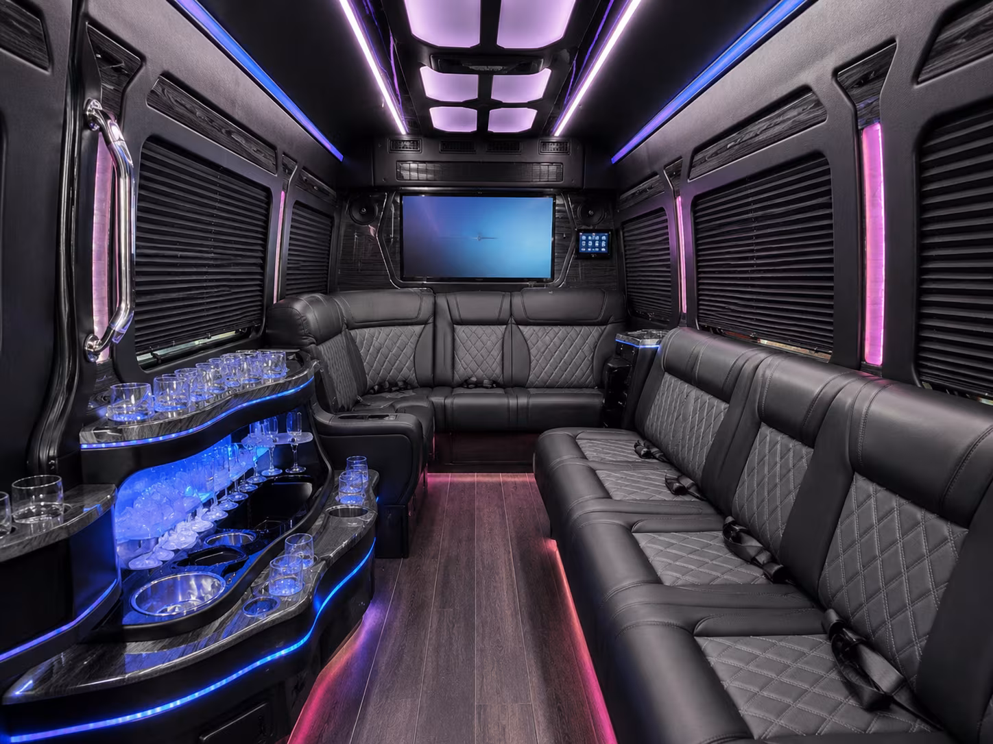 whether you need a sprinter for the bridal party or a charter bus for the reception
