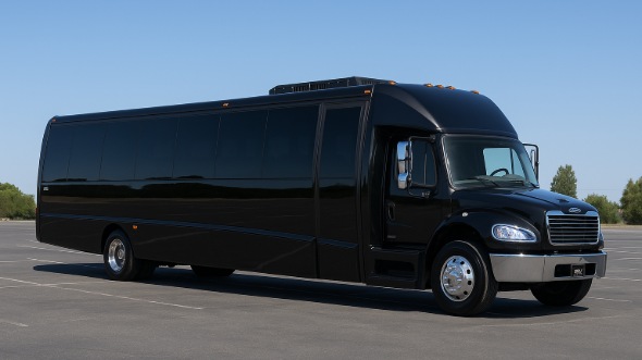 Exterior of Charter Bus Company Cupertino's 30 Passenger Minibus in Cupertino