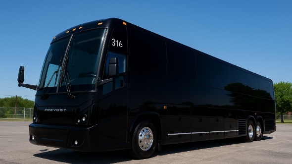 Exterior of Charter Bus Company Mountain View's 55 Passenger Charter Bus in Mountain View