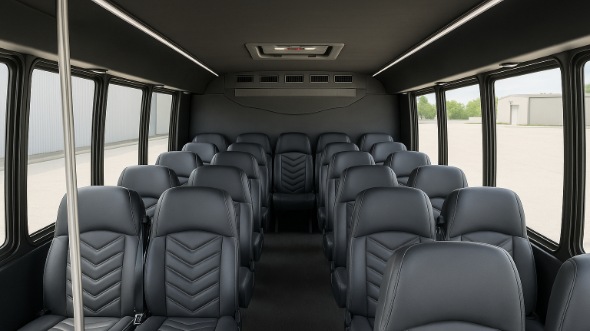 cupertino 15 passenger minibus inside